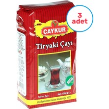 Çaykur 3'lü Tiryaki Çay 1000 gr Siyah Çay Türkiye Menşeli Doğal Kalite