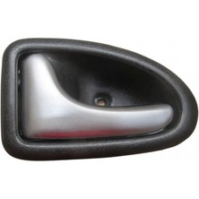 TŞT Dacia Logan 2004-2008 Arka Kapı Iç Açma Kolu Sol Sıyah (Nıkelaj Kulplu) (Oem No: 8200641120)