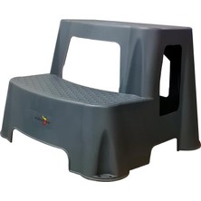 Ayrex 2 Katlı Sağlam Basamak Merdiven Tabure Sehpa ve Raf Stand