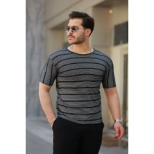 Auralook Erkek Petek Desenli Kısa Kollu T-Shirt