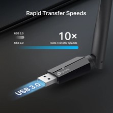 TP-Link Tp-Lınk Archer TBE400U Plus Wıfı7 BE6500 Üç Bant Kablosuz USB Ağ Adaptörü