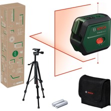 Ayrex Home And Garden Universallevel 2 Çapraz Çizgi Lazeri Set (Tripod, 2 x Pil (Aa), Yumuşak Sak