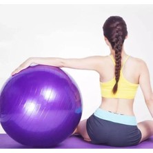 Ayrex Mor Pilates Topu 65 Cm, Pompa ile