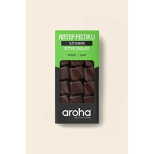 Aroha %72 Kakao Antep Fıstıklı Bitter Çikolata 100 gr