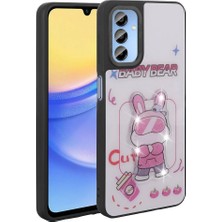 Zore Galaxy A15 Kılıf Parlayan Kabartmalı Ikonik Figürlü Teqsma Amas Silikon Kapak
