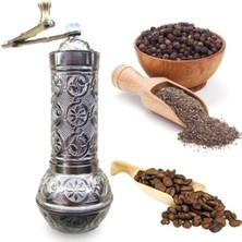Ayrex Axe Grinder Dekoratif Büyük Boy Kahve Öğütücüsü Karabiber Değirmeni Gri