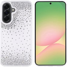 Zore Galaxy A56 Kılıf Airbag Tasarımlı Damla Taşlı Şeffaf Teqsma Pera Silikon Kapak