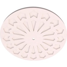 Motifpiyer Hazır Lamba Tavan Paneli Matris Serisi Modern Lamba-Avize Tavan Göbeği/Radius-2 Adet
