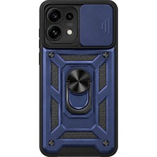 Mopal Glide Serisi Sürgülü Kamera Korumalı ve Yüzük Standlı Reno 16 Pro Uyumlu Kılıf