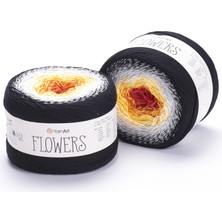 Yarnart Flowers Renkli Koton Yazlık El Örgü Ipi 259