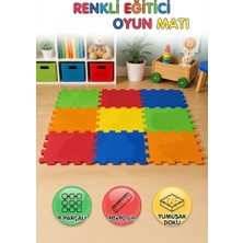Farbu Oyuncak Eğitici Modüler Parçalı Puzzle Oyun Matı 9 Parça 90 x 90 cm Eğlenceli Aktivite Oyun Halısı