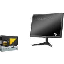Hadron HDX9000 19" LED Hd Monitör HDMI + VGA 75HZ 1440X900 Panel Siyah