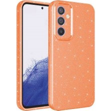 Zore Galaxy A24 Kılıf Kamera Korumalı Simli Lüks Teqsma Koton Kapak