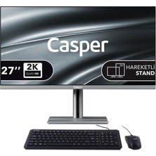 Casper Nirvana A97.1362-BQ00X-V-G Gri I7 13620H 16GB 1tb Nvme SSD 27" Pivot Freedos All In One
