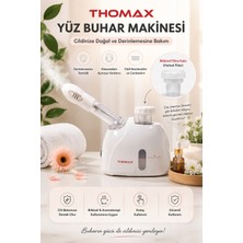 Thomax Ozonlu Yüz Buhar Makinesi Sıcak Vapozon Cilt Bakım Profesyonel Taşınabilir