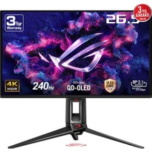 27 Asus Rog Swift PG27UCDM 240HZ 0.03MS 4K UHD Adaptive Sync Qd-Oled Pivot  Gaming (Oyuncu) Monitör