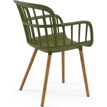 Vivense Neva Wooden Koltuk, Haki Dörtlü