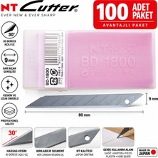 Nt Cutter BD-1800 9mm Metal 30 Derece Maket Bıçağı Yedeği