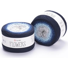 Yarnart Flowers Renkli Koton Yazlık El Örgü Ipi 261