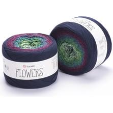 Yarnart Flowers Renkli Koton Yazlık El Örgü Ipi 266