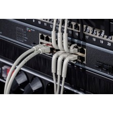 Digitus Cat 6A F-Ftp Bükülebilir Patch Kablo, 0,30 Metre Gri Awg 32/7
