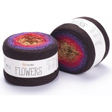 Yarnart Flowers Renkli Koton Yazlık El Örgü Ipi 265