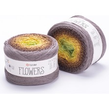 Yarnart Flowers Renkli Koton Yazlık El Örgü Ipi 317
