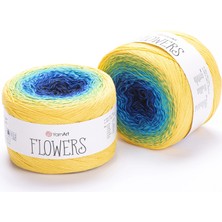 Yarnart Flowers Renkli Koton Yazlık El Örgü Ipi 304
