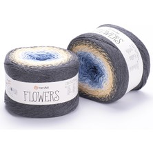 Yarnart Flowers Renkli Koton Yazlık El Örgü Ipi 287