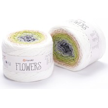 Yarnart Flowers Renkli Koton Yazlık El Örgü Ipi 274