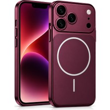 Coverzone iPhone 14 Pro Için iPhone 18 Pro Görünümlü Uyumlu Kılıf Magsafe ile Uyumlu Kamera Lens Korumalı Şık Metal Görünümlü Dayanıklı Arka Kapak Tasarımı H0X2