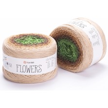 Yarnart Flowers Renkli Koton Yazlık El Örgü Ipi 308