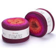 Yarnart Flowers Renkli Koton Yazlık El Örgü Ipi 310