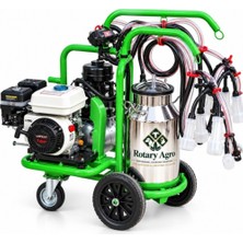 Rotary Agro Küçükbaş Elektrikli / Benzinli Çift Sağım Makinesi 40 Lt