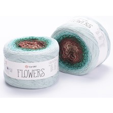 Yarnart Flowers Renkli Koton Yazlık El Örgü Ipi 318