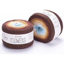 Yarnart Flowers Renkli Koton Yazlık El Örgü Ipi 296