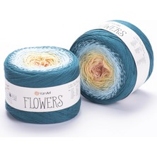 Yarnart Flowers Renkli Koton Yazlık El Örgü Ipi 270
