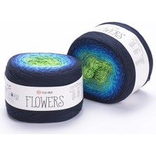Yarnart Flowers Renkli Koton Yazlık El Örgü Ipi 300