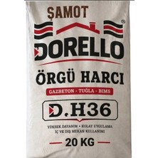 Dorello Şamot Harcı – Ateş Tuğlası Örgü Harcı 20 kg