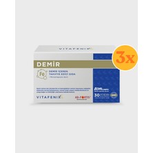 Vitafenix Demir 30 Kapsül - 3 Adet (Toplam 90 Kapsül) - Dezenfektan Hediyeli