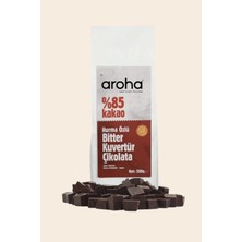 Aroha %85 Kakao Hurma Özlü Bitter Kuvertür Çikolata 500 g