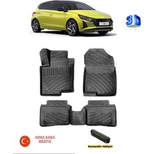 Ahlparts Hyundai I20 2020 Sonrası Uyumlu 3D Havuzlu Paspas Asma Koku ve Numaratör Hediyeli