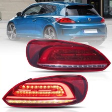 X Power Tuning Vw Scirocco  2010.2014 Uyumlu Makyajlı Tip Kırmızı LED Stop