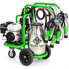 Rotary Agro Büyükbaş Elektrikli / Benzinli Çift Sağım Makinesi 40 Lt
