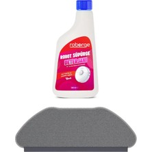 Roborge 360 Vacuum Mop Cleaner S10 Robot Süpürge Mop Bezi + Robot Süpürge Deterjanı - Çiçek