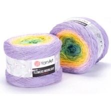 Yarnart Flowers Moonlight Renkli Koton Yazlık El Örgü Ipi 3285