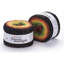 Yarnart Flowers Moonlight Renkli Koton Yazlık El Örgü Ipi 3267
