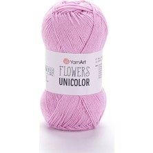 Yarnart Flowers Unicolor Pembe Yazlık El Örgü Ipi 740