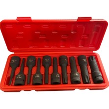 Data Hırdavat 10 Parça 1/2 Darbeli Havalı Torx Lokma Seti (T25-T30-T40-T45-T50-T55-T60-T70-T80-T90)