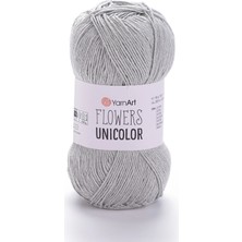Yarnart Flowers Unicolor Açık Gri Yazlık El Örgü Ipi 741